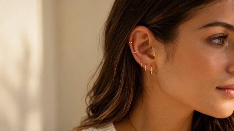 Altın Kıkırdak Küpeler: Kulağınızı Kişiselleştiren Modern Zarafet