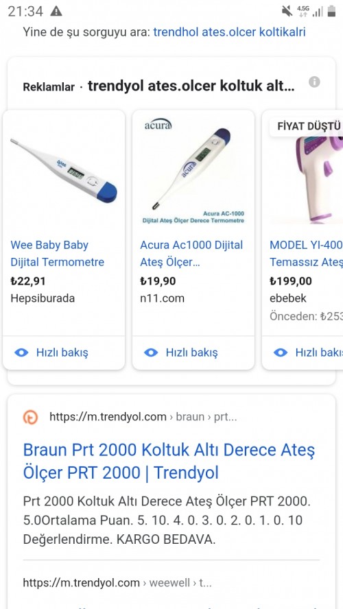 Braun Prt 2000 Koltuk Alti Derece Ates Olcer Fiyatlari Ve Ozellikleri