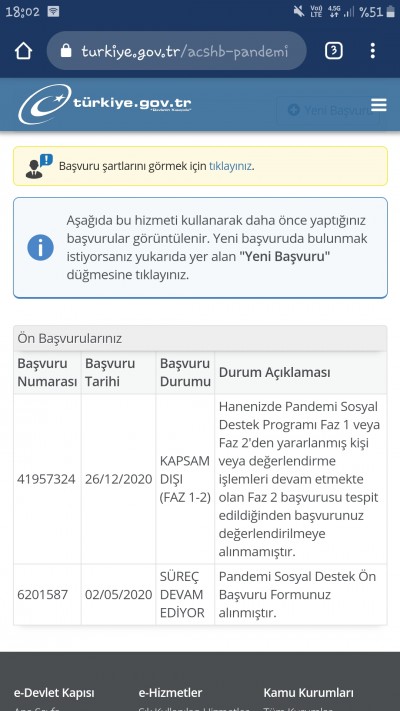 yardim parasi kapsam disi diyor diger