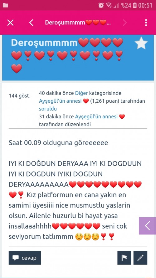Cooook Tesekkur Ederim Canim Arkadasim Diger